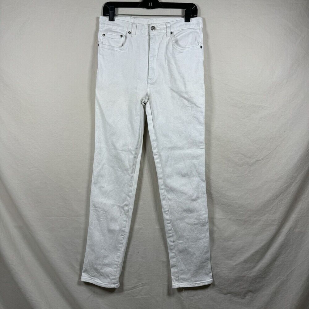 VTG Peter Golding London stretch Jeans Mens size 30x31* White Straight Legs Rare